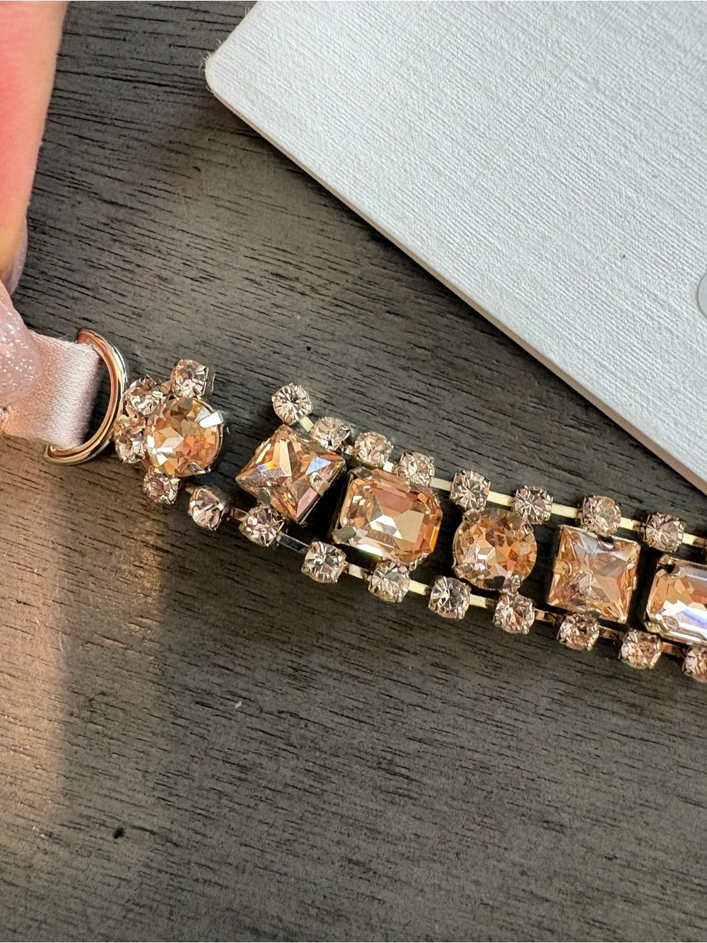 MaxMara Goldo Crystal Chain Slim Belt With FLAW